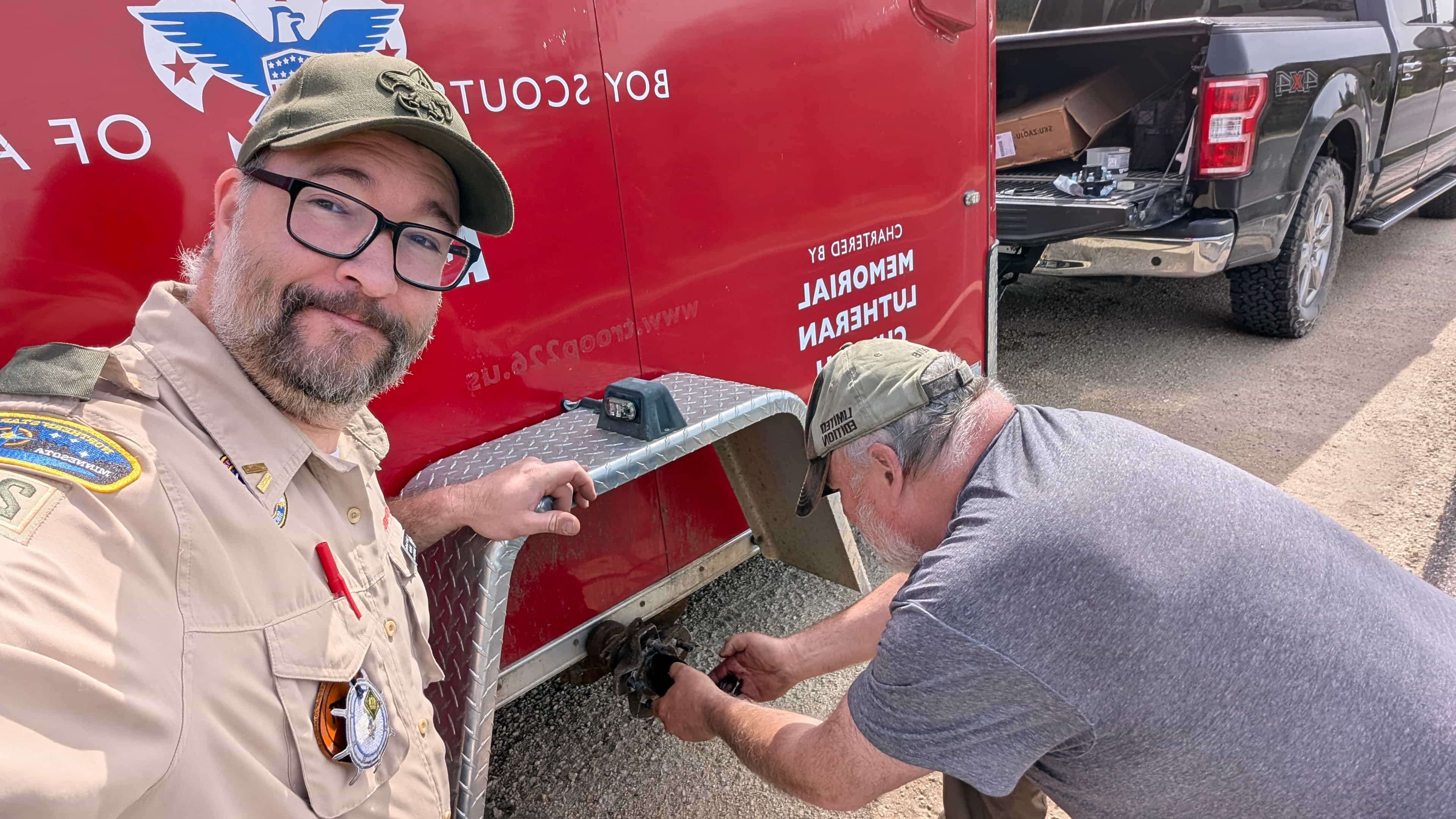 In uniform — always something to fix